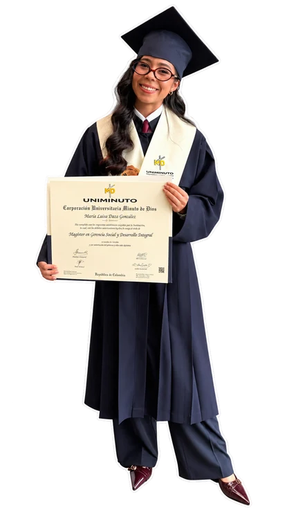 María Luisa el día de su graduación